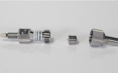 Components of the direct connect guard cartridge. Picture showing components of the Supelco® direct connect guard cartridge.