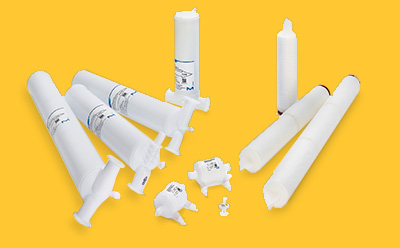 Selection of Milligard® PES Filters Selection of white capsule and cartridge filters (Milligard® PES) in ten different sizes