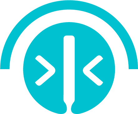 The image appears to be an icon representing a code merge or integration symbol. The icon is predominantly teal and white and has a plain white background. The image appears to be an icon representing a code merge or integration symbol. The icon is predominantly teal and white and has a plain white background.