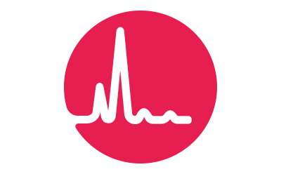 Ion chromatography Technique A circular red icon with a stylized white line graph resembling a chromatogram or spectral peak, commonly associated with the analytical testing technique, ion chromatographic analysis. The white line within the green circle features a tall central peak flanked by smaller peaks and wave-like patterns, representing the detection of various analytes or signal intensities in a sample analysis.