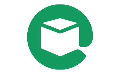 Cardboard box icon. Cardboard box icon.