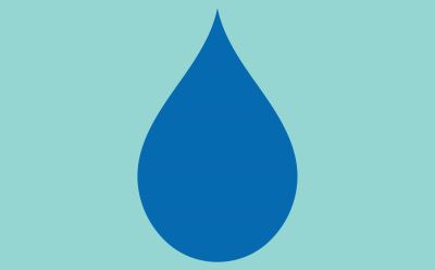 Illustration showing a drop to illustrate the product purity achieved with chromatography systems