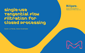 Single-use tangential flow filtration for closed processing