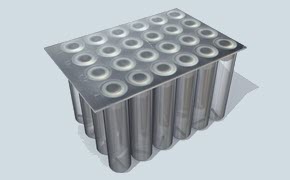 用于高通量筛选的二十四孔板。