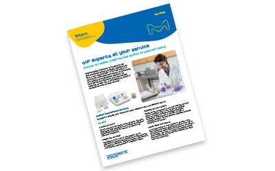Data Sheet: Hardware and expert services supporting bioburden testing using Milliflex Oasis® Datasheet: Hardware and expert services supporting active air monitoring using MAS ®