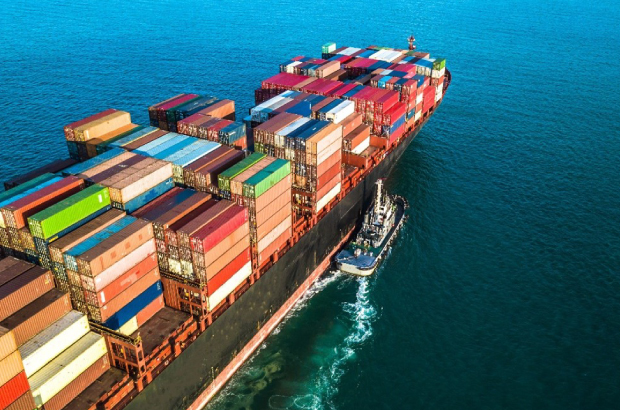 Mode Shift – Shifting from Air to Sea Freight A large container ship in the water.