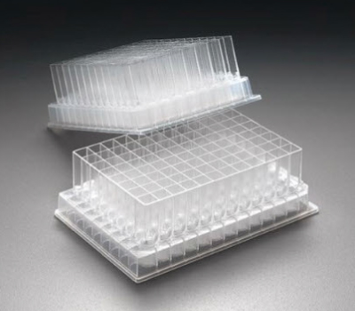 MultiScreen<sup>®</sup> Deep Well Solvinert Filter Plates for automated sample preparation Two MultiScreen® Deep Well Solvinert Filter Plates.