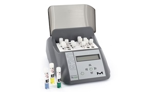 Laboratory thermoreactor used to heat digestion vials for COD, nitrogen, and phosphorus analysis in wastewater samples.