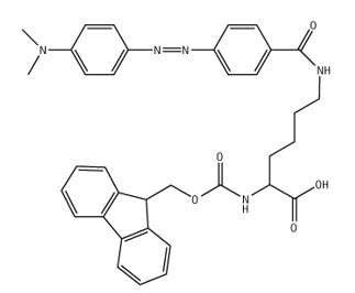 fmoc-lys-dabcyl Chemical structure of Fmoc-Lys(Dabcyl)-OH