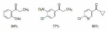 corresponding aryl acid chlorides