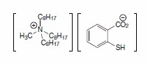 Schematic of Trioctylmethylammonium thiosalicylate (TOMATS): A Novel, High Performance, Ionic Liquid for the Extraction of Heavy Metals from Aqueous Solutions Schematic of Trioctylmethylammonium thiosalicylate (TOMATS): A Novel, High Performance, Ionic Liquid for the Extraction of Heavy Metals from Aqueous Solutions