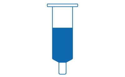 Cartoon illustration of a solid phase extraction cartridge. Cartoon illustration of a solid phase extraction cartridge.