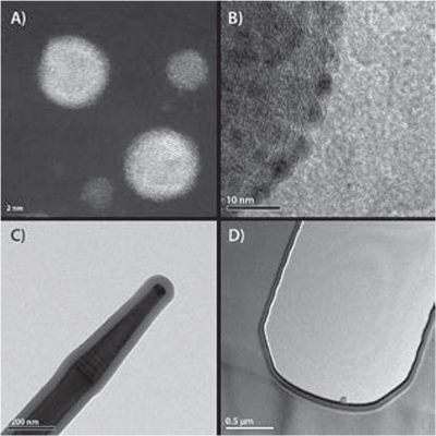 Examples of nanoparticles and films deposited by ALD on various substrate materials Examples of nanoparticles and films deposited by ALD on various substrate materials