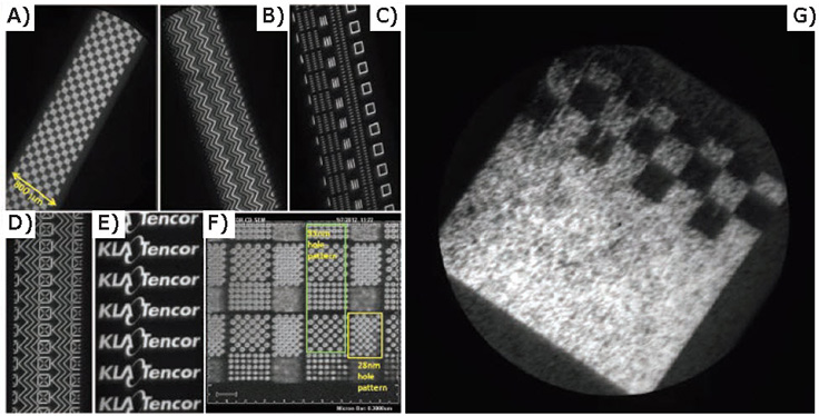 Defect-free test pattern images
