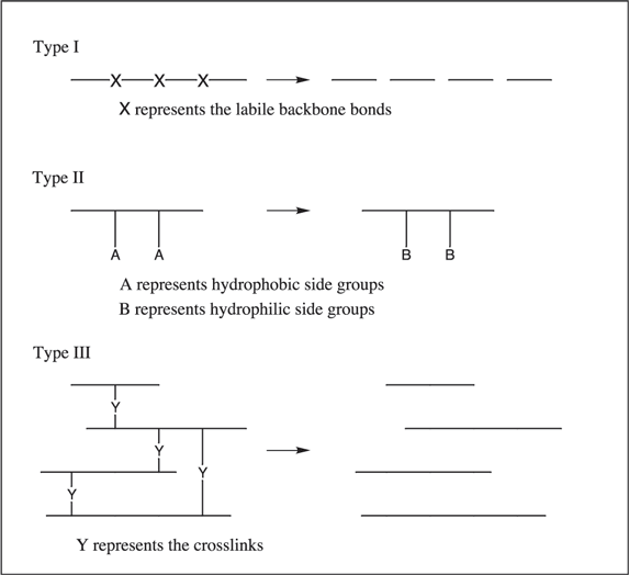 Schematic representation of the types of polymer degradation Schematic representation of the types of polymer degradation