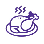 Graphic of cooked poultry Graphic of cooked poultry