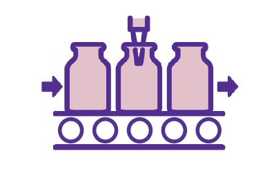 Filling as critical step in the parenteral production workflow. Filling as critical step in the parenteral production workflow.
