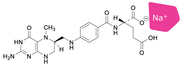 Arcofolin® is the monosodium salt of methyl folate.
