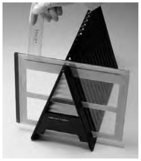 Applying Equilibrated Immobiline® DryStrip Gels to SDS Gels Pushing the Immobiline® DryStrip gel down to contact the gel slab