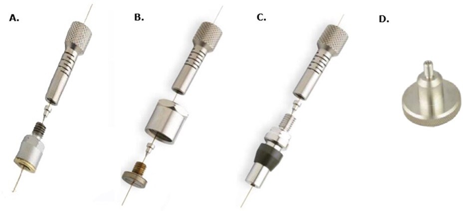 Siltite® fingertite® fittings and adapters installation Image alt text: Siltite® fingertite® starter kit, injector fitting, and FID adapter installation on fused silica tubing for gas chromatography systems Siltite® fingertite® starter kit, injector fitting, and FID adapter installation on fused silica tubing for gas chromatography systems