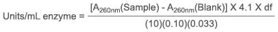 Enzymatic assay of nuclease S1 calculation Enzymatic assay of nuclease S1-calculation