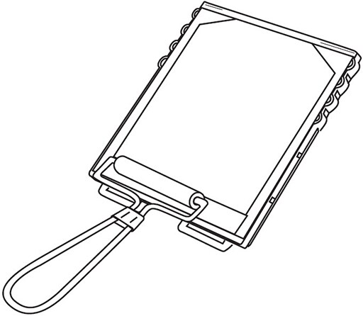 Seal flow matrix by folding over flow matrix tab with the blot roller. Seal flow matrix by folding over flow matrix tab with the blot roller.