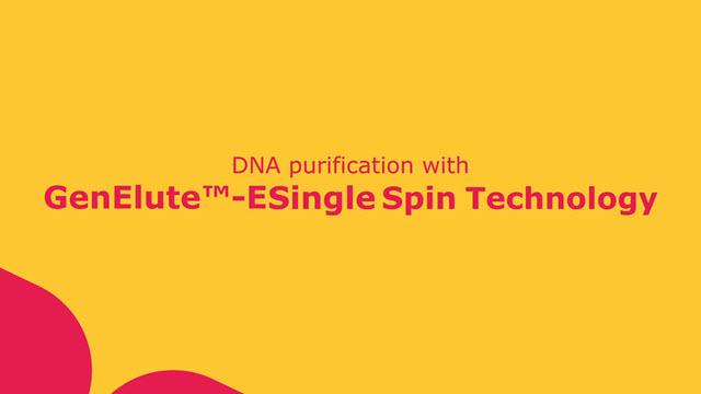 DNA Purification with GenElute&trade;-E Single Spin Technology