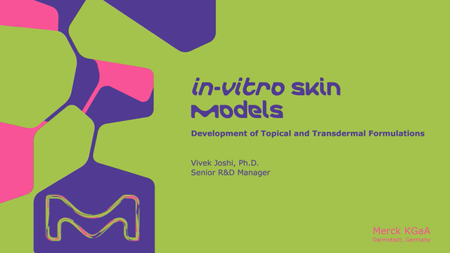 Webinar: <i>In Vitro</i> Skin Models Webinar: <i>In Vitro</i> Skin Models