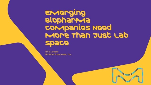 <p>Emerging Biopharma Companies Need More Than Just Lab Space from Biotech Hubs<br />
</p>
Emerging Biopharma Companies Need More Than Just Lab Space from Biotech Hubs