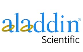 Aladdin logo features a playful font for the name 'aladdin,' enhanced by two golden rings encircling the letters