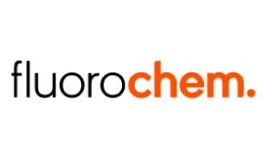 FluoroChem logo features the name 'fluoro' in black and 'chem' in vibrant orange, symbolizing innovation in chemical products. 
