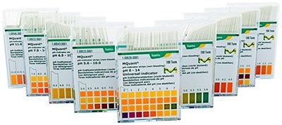 Non-bleeding pH-test strips
