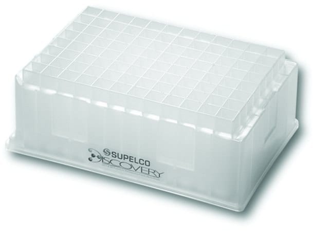 Discovery® DSC-18 Supelco® 96 well plate assembly for high throughput pharmaceutical screening and analysis