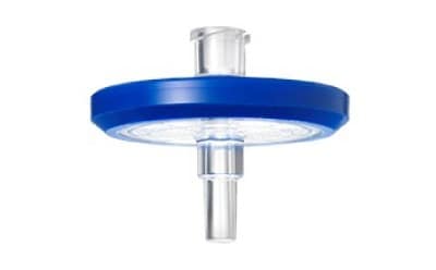 MCE Millex<sup>®</sup> syringe filter Zoomed photograph of a 33 mm Millex<sup>®</sup> syringe filter with mixed cellulose esters (MCE) membrane