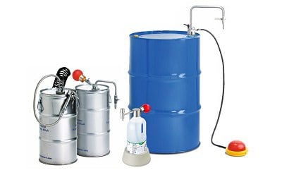 Withdrawal systems for safe supply of solvents