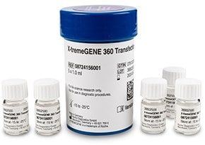 Bottles of X-tremeGENE™ 360 Transfection Reagents