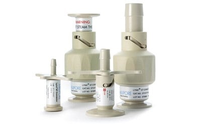 Lynx® ST Connector in 1 inch, 1/2 inch and 1/4 inch sizes Lynx®S2S一次性连接器主要用于连接可蒸气灭菌硬管处理系统进行一次性流体路径灭菌,具有各种规格和配置,可根据从采样到过程中添加再到生物反应器进出流体批量转移等应用进行配置。