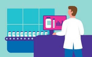 Flexibility in sampling A bioreactor as it is used in large scale pharmaceutical manufacturing with different sampling containers.