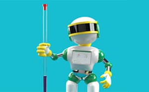 ChemisTwin® robot holding a beaker