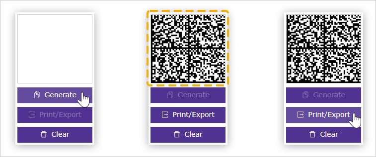 Generate Data Metrix Code, Print/Export