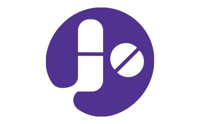 An illustration against a purple background showcases a white-colored depiction of a capsule and a tablet. This pictogram symbolizes the presence of elemental impurities in drug products