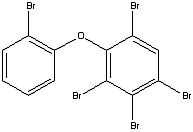 Pentabromodiphenyl ether. A EU-banned flame retardant substance.
