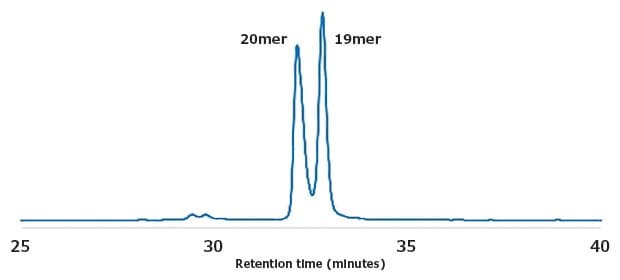 Separation of N and N-1 Oligonucleotides