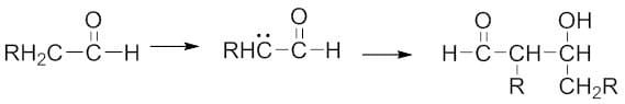 Aldol (aldehyde + alcohol) reaction