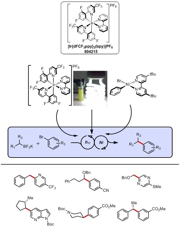 Photoredox Iridium Catalyst for Single Electron Transfer (SET) Cross-Coupling structures