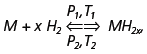 Equation of intermetallic hydrides with hydrogen