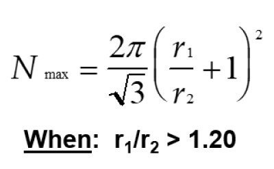 The Mansfield-Tomalia-Rakesh equation The Mansfield-Tomalia-Rakesh equation for calculating the maximum number of shell dendrimers that may occupy the surface space surrounding a specific core dendrimer.