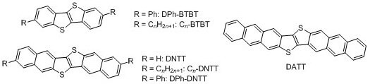 Molecular structures of BTBT