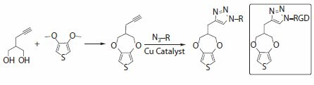 Chemical structure of an alkyne-substituted ProDOT monomer