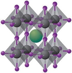 ABX3型杂化卤化物钙钛矿的长方体结构